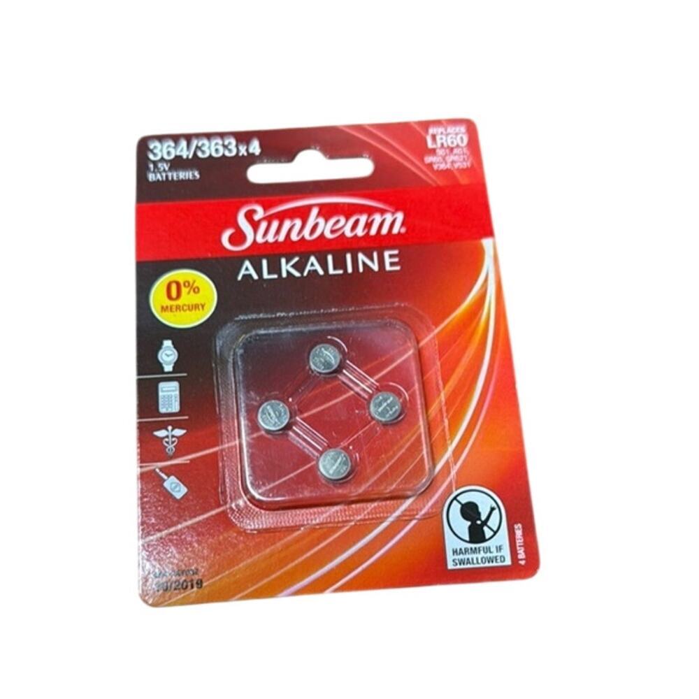 New in Sealed Package Sunbeam‎ Cell Alkaline 364/363 LR60 4Pk.